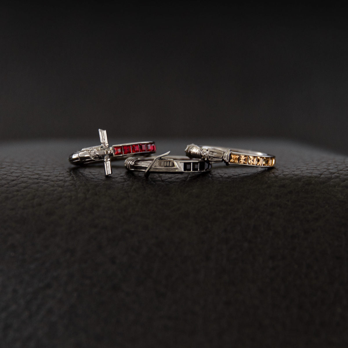 Star Wars X RockLove Darksaber Crystal Lightsaber Ring