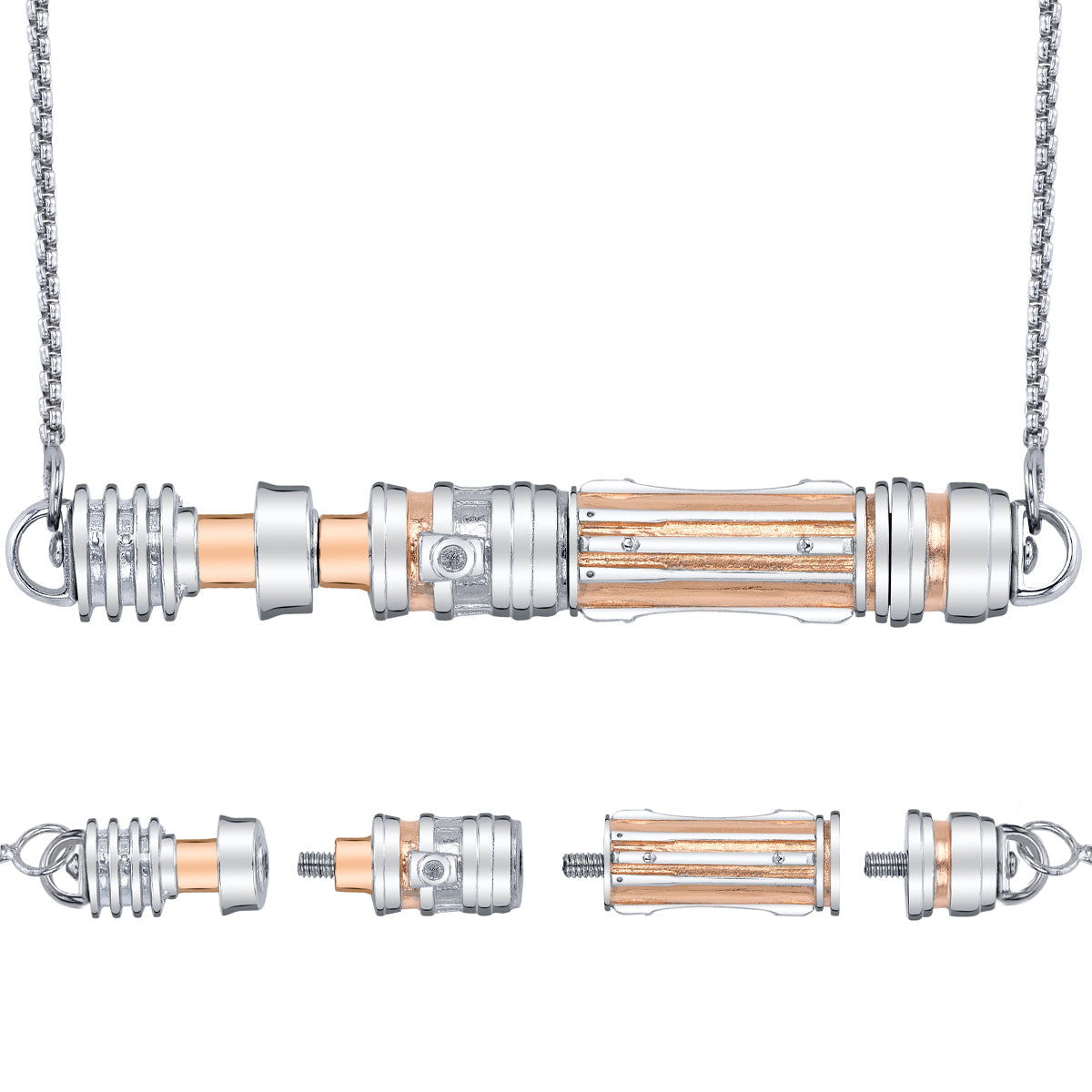 Star Wars X RockLove LIGHTSABER WORKSHOP Leia Organa Lightsaber Necklace