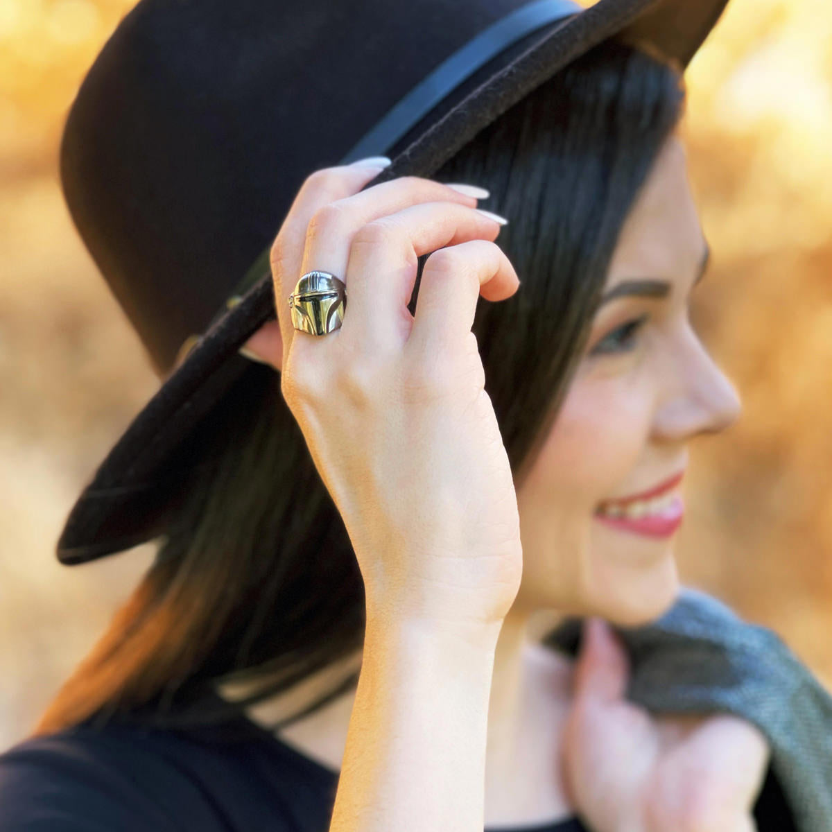 Star Wars X RockLove The Mandalorian Helmet Ring