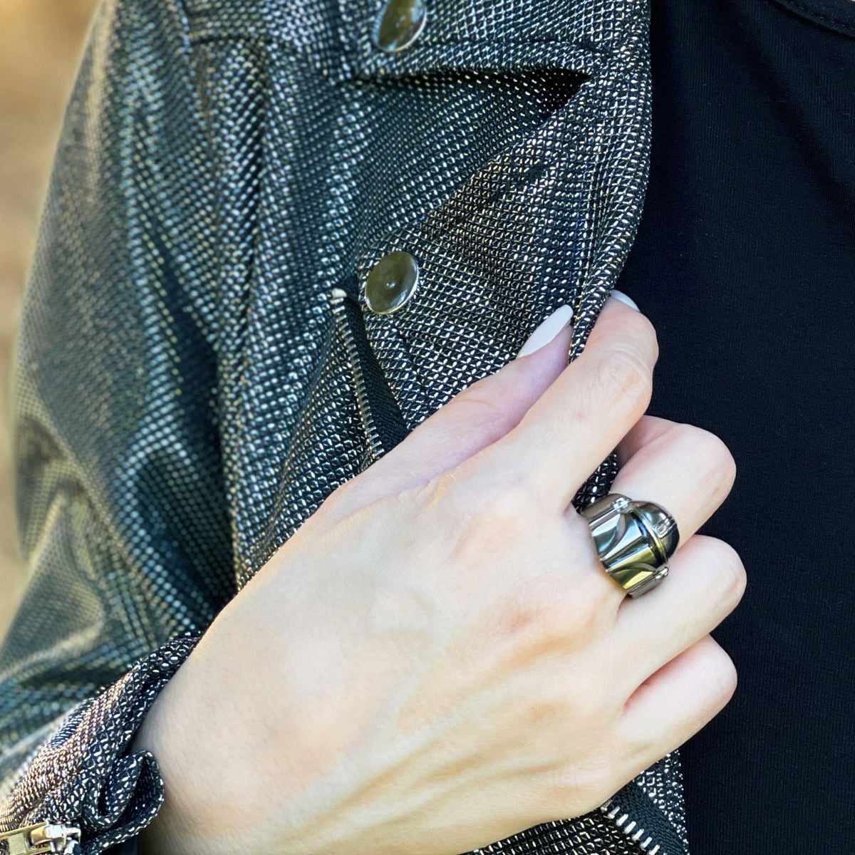 Star Wars X RockLove The Mandalorian Helmet Ring