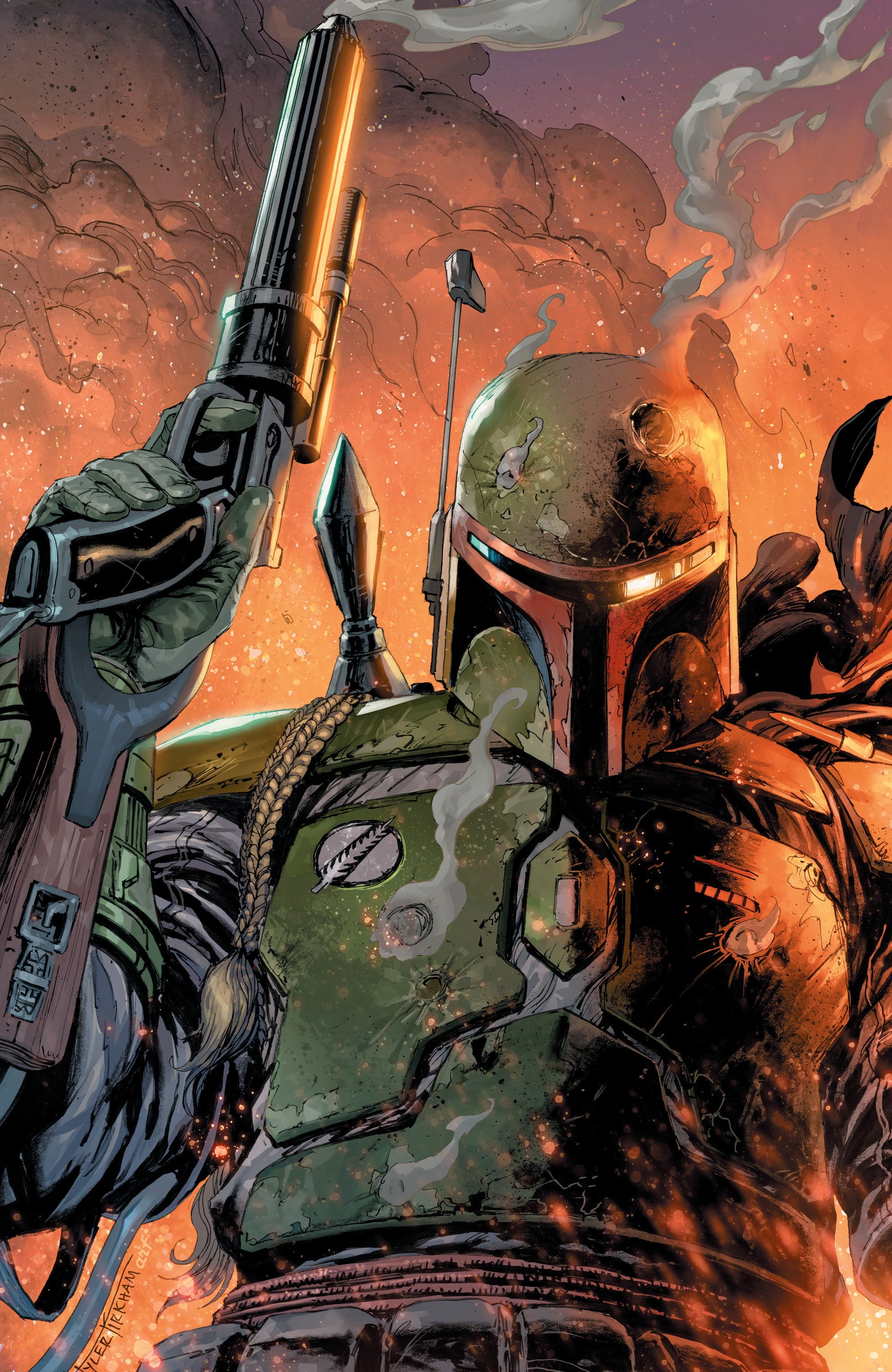 Star Wars War Bounty Hunters #1 (Of 5) Tyler Kirkham Boba Fett Variant (06/09/2021) Marvel