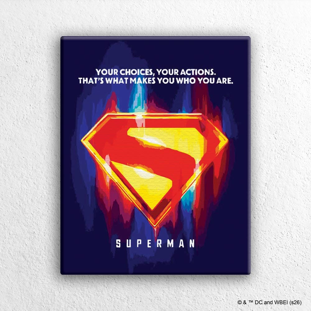Superman Logo  - Paint By Numbers Kit