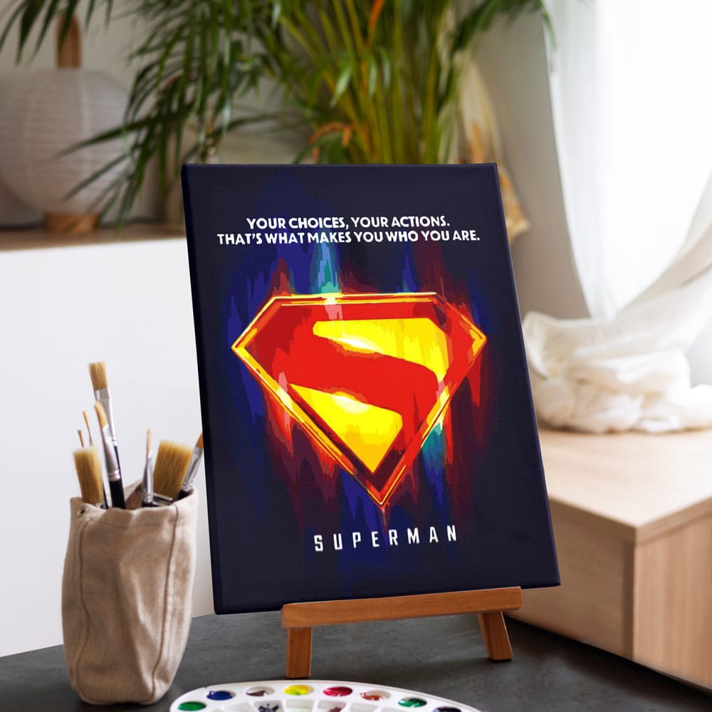 Superman Logo  - Paint By Numbers Kit