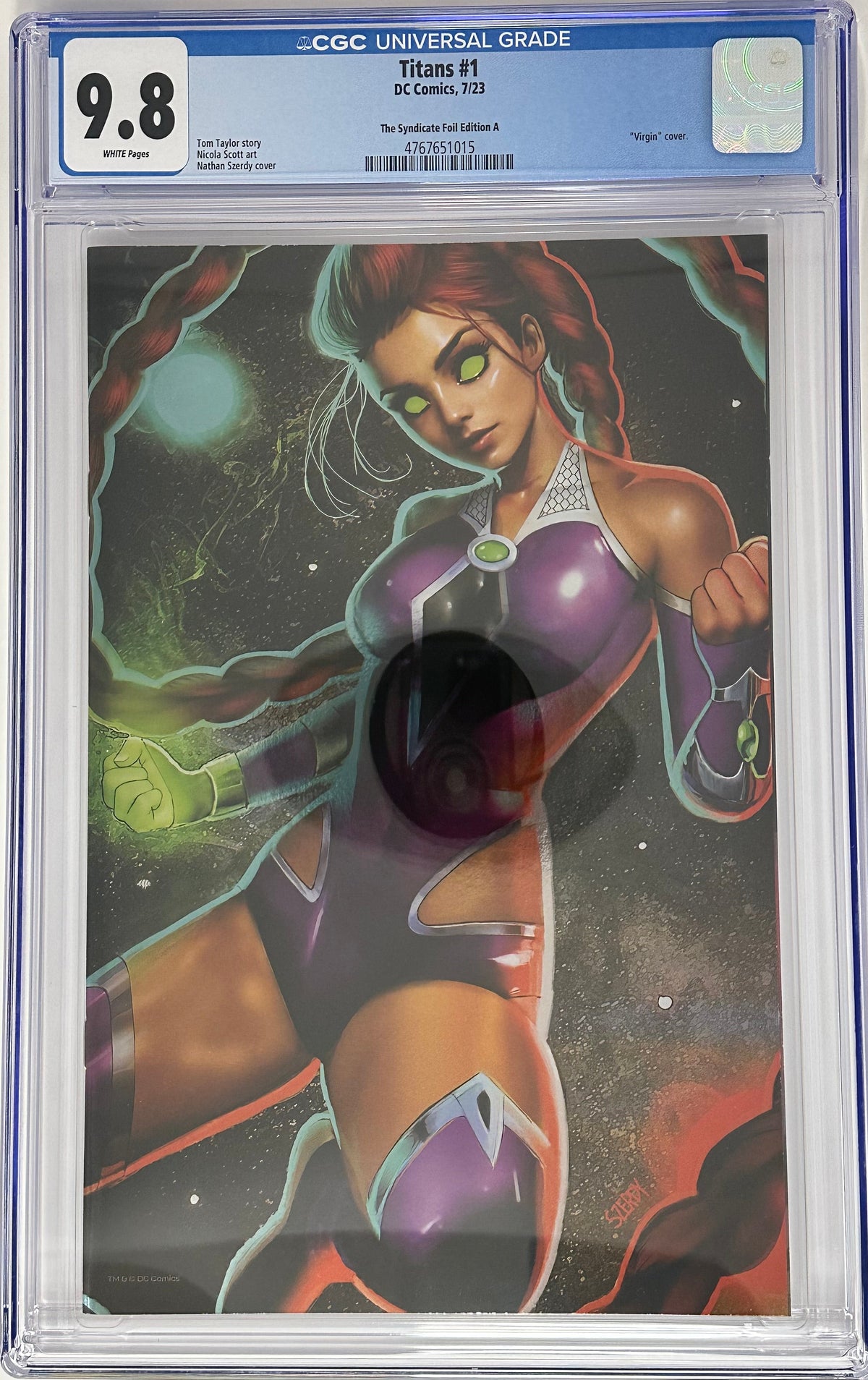 [FOIL] TITANS #1 CGC 9.8 BLUE LABEL NATHAN SZERDY EXCLUSIVE VIRGIN VAR [IN STOCK]