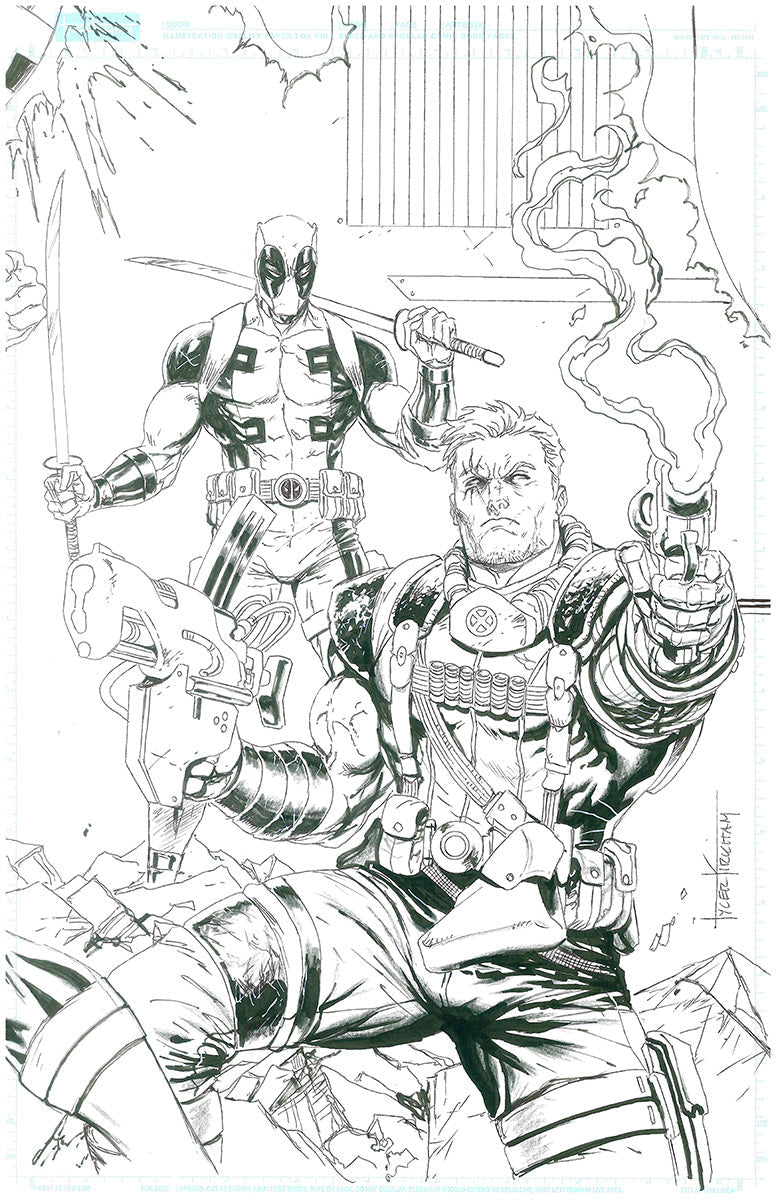DANGER ROOM Connecting Covers by Tyler Kirkham [ORIGINAL ART] [9 PIECES OF ART]