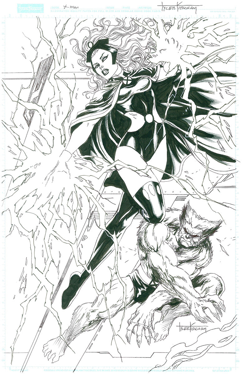 DANGER ROOM Connecting Covers by Tyler Kirkham [ORIGINAL ART] [9 PIECES OF ART]