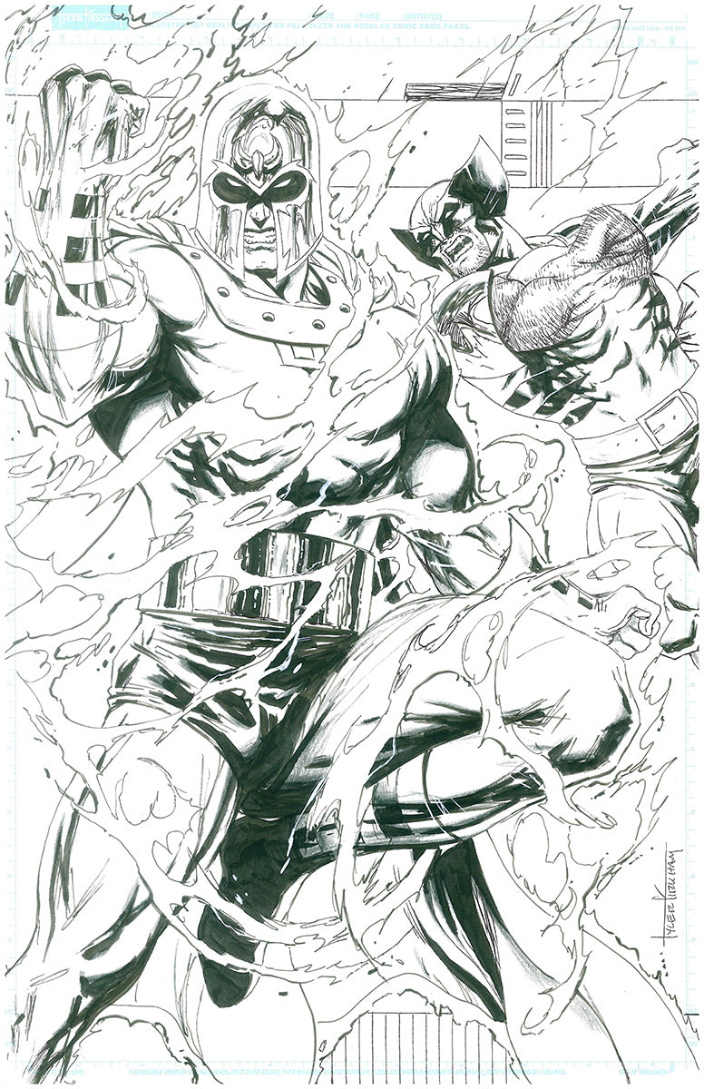 DANGER ROOM Connecting Covers by Tyler Kirkham [ORIGINAL ART] [9 PIECES OF ART]