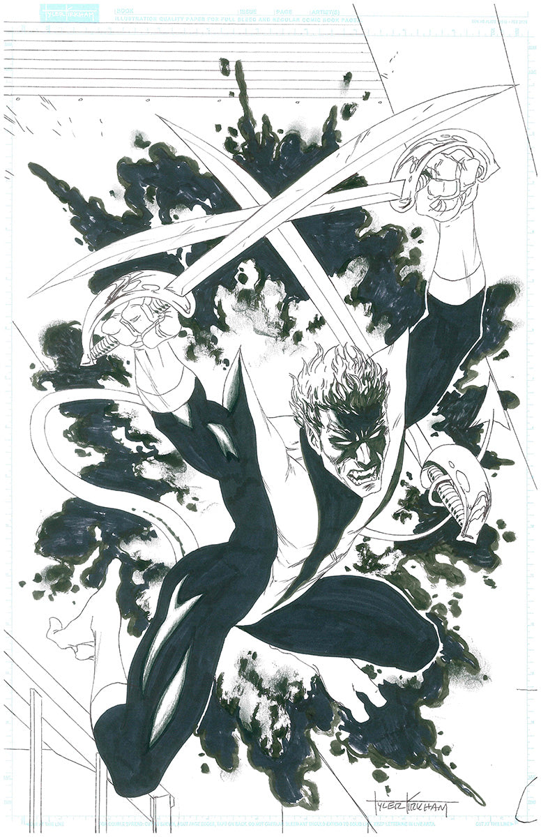 DANGER ROOM Connecting Covers by Tyler Kirkham [ORIGINAL ART] [9 PIECES OF ART]