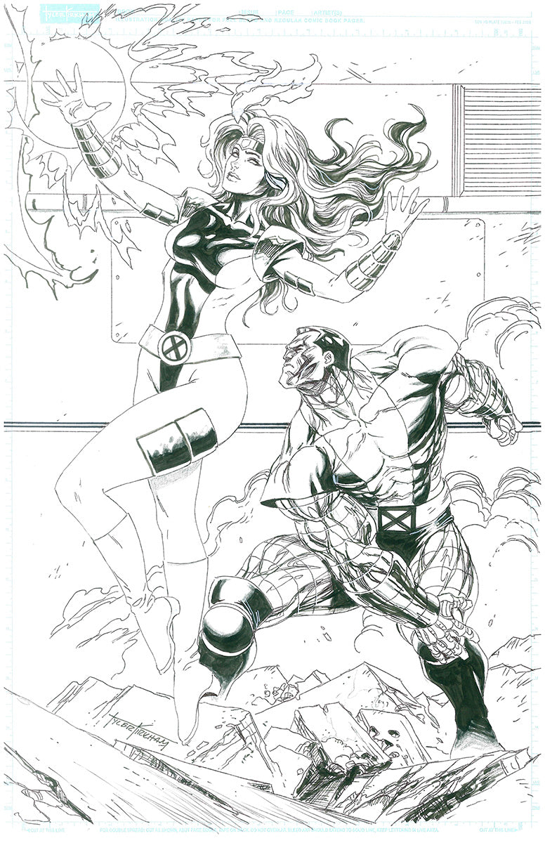 DANGER ROOM Connecting Covers by Tyler Kirkham [ORIGINAL ART] [9 PIECES OF ART]