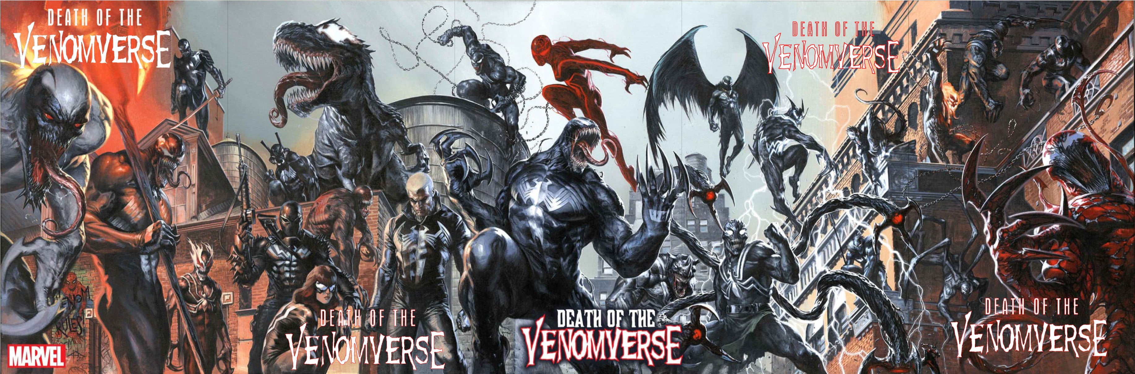 [5 PACK] DEATH OF THE VENOMVERSE  GABRIELE DELL'OTTO CONNECTING VARIANT [1:10] (09/27/2023)