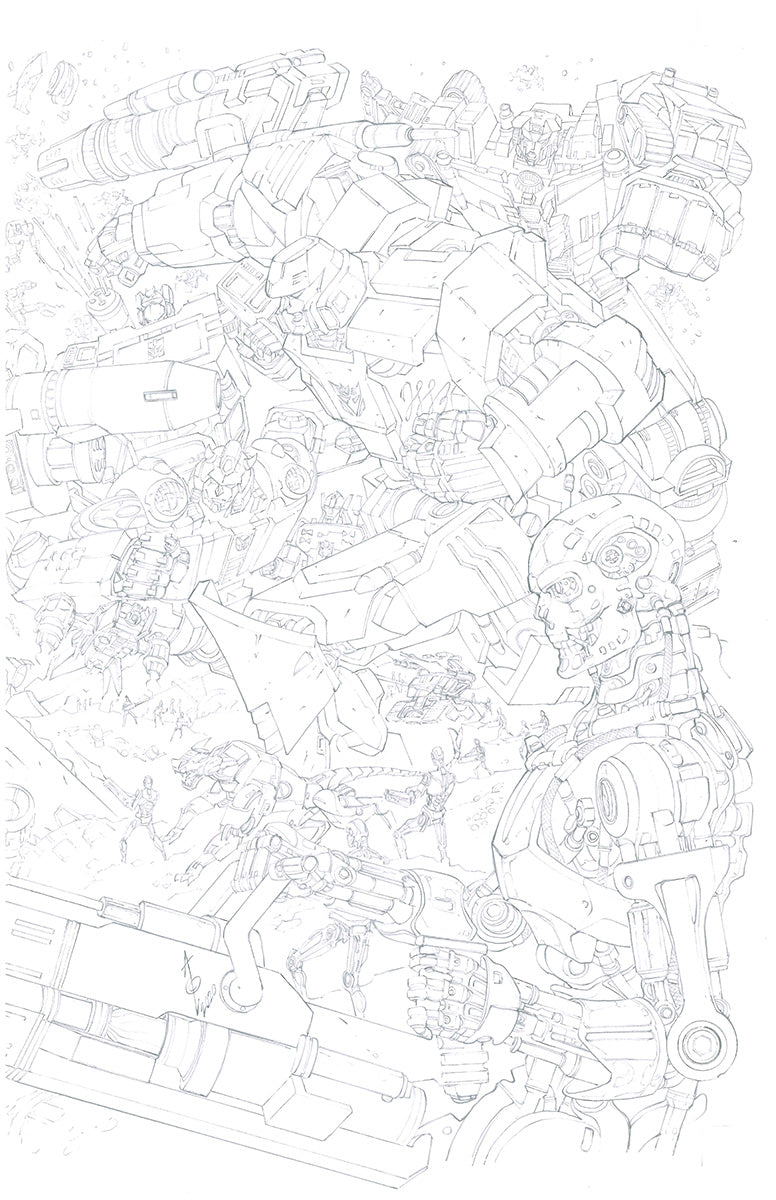 Transformers VS Terminator by Alan Quah [ORIGINAL ART] [2 PIECES OF ART]