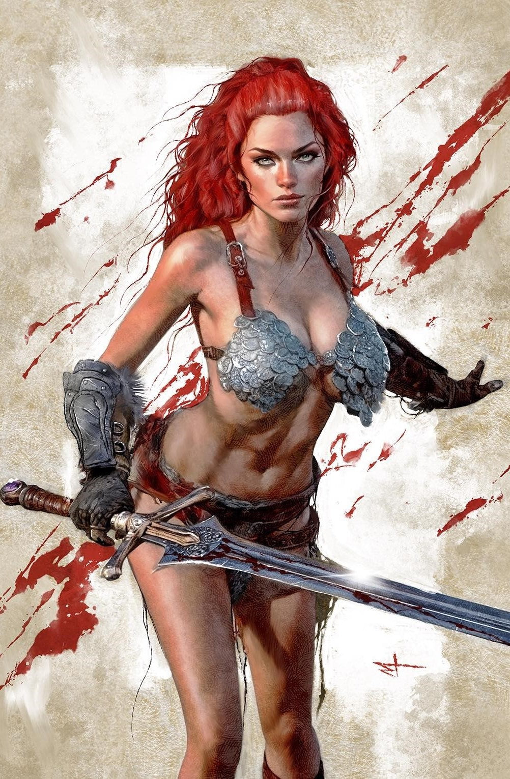 Savage Red Sonja #1 Marco Turini (616) Exclusive Bloody Virgin Var (11/15/2023)