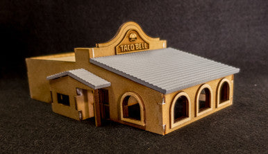 28mm (O Gauge) Taco Restaurant (MDF) - 28MMDF163