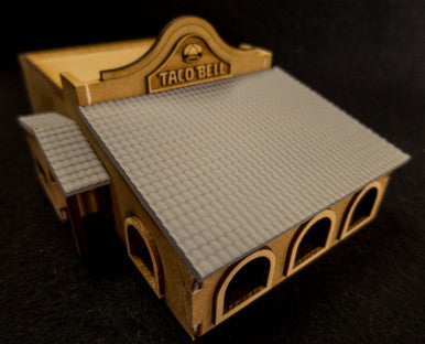 28mm (O Gauge) Taco Restaurant (MDF) - 28MMDF163