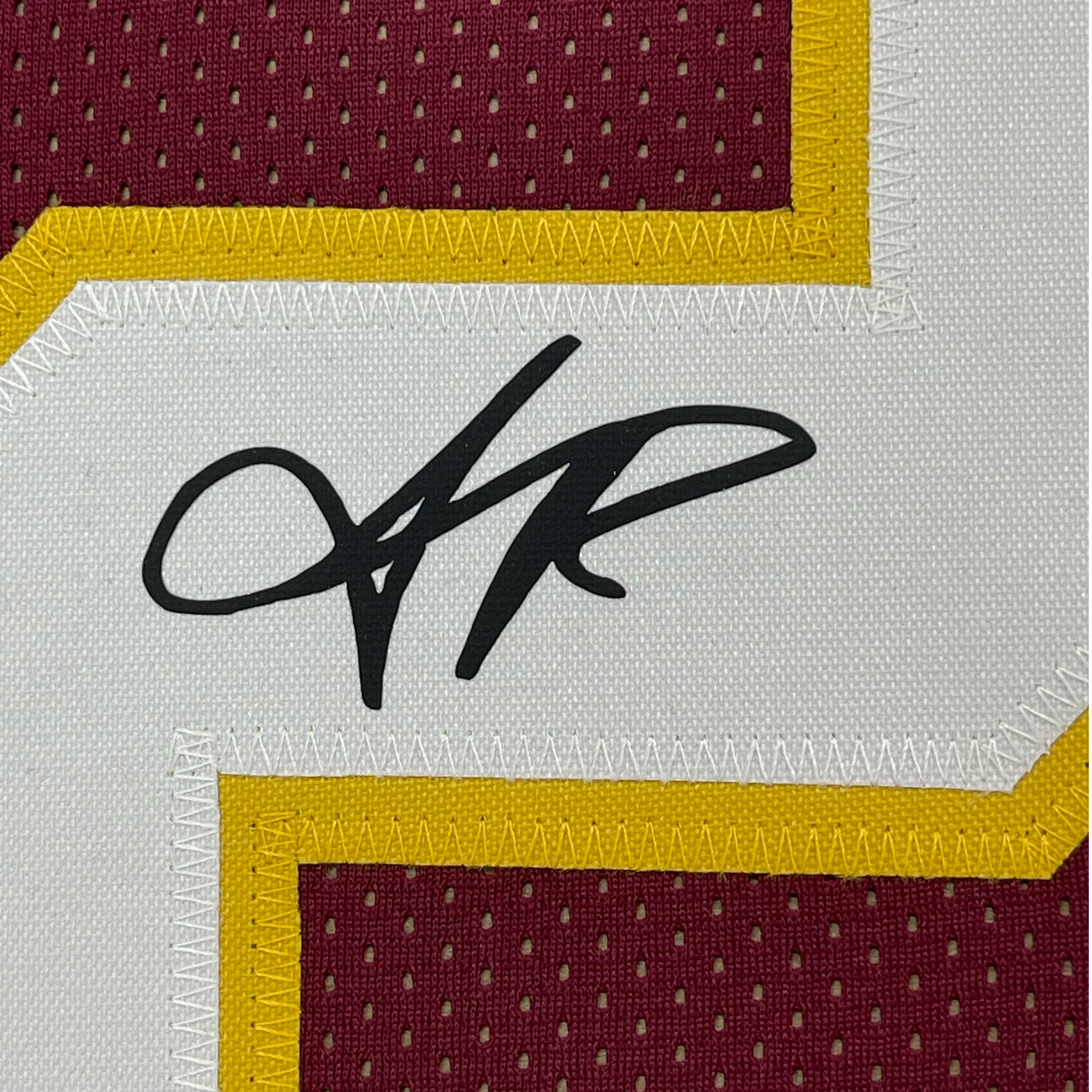 Framed Facsimile Autographed Sean Taylor 35x39 Washington Red Reprint Laser Auto Football Jersey