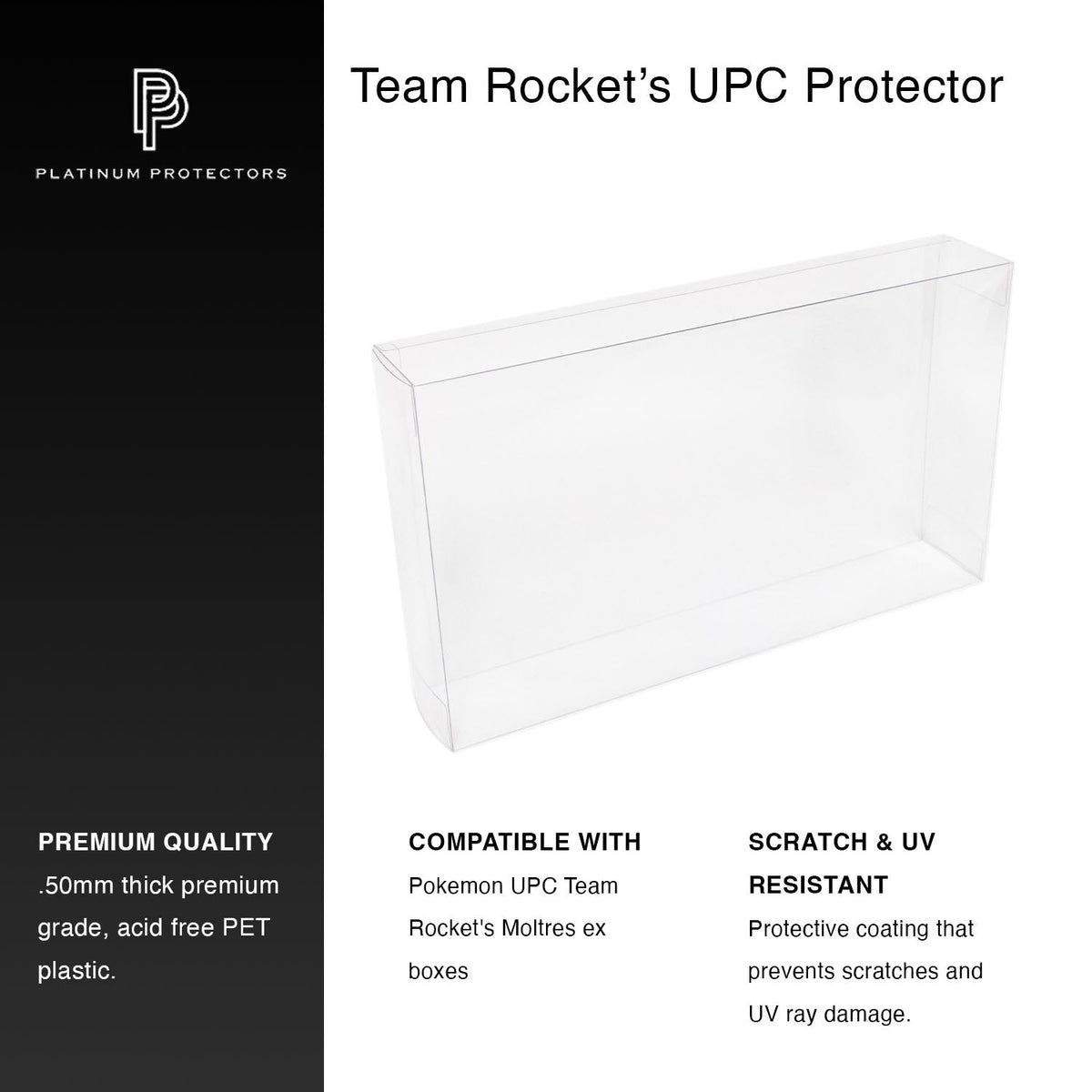 Pokémon Team Rocket's Moltres EX UPC Ultra-Premium Collection Protector