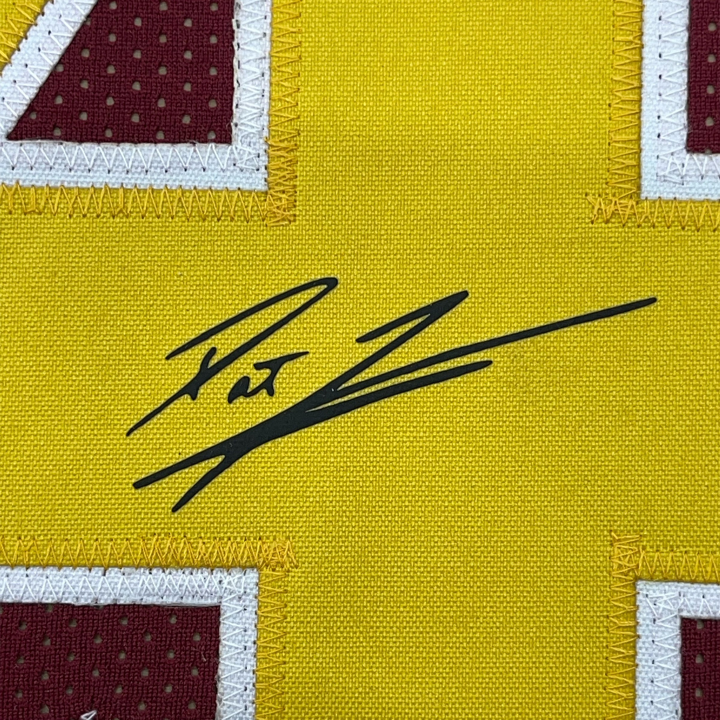 Framed Facsimile Autographed Pat Tillman 35x39 Arizona State Red Reprint Laser Auto Football Jersey Size Men's XL