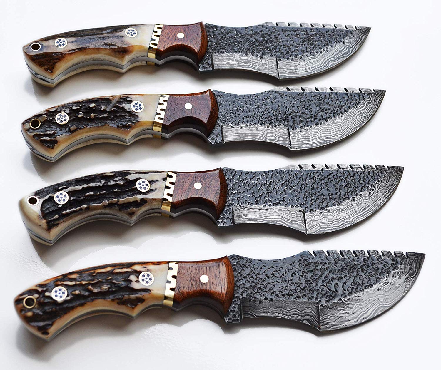 Custom Hand Forged Damascus Steel Tom Brown Tracker Knife - Ideal for Survival, Camping & Tactical Use | KBS Knives