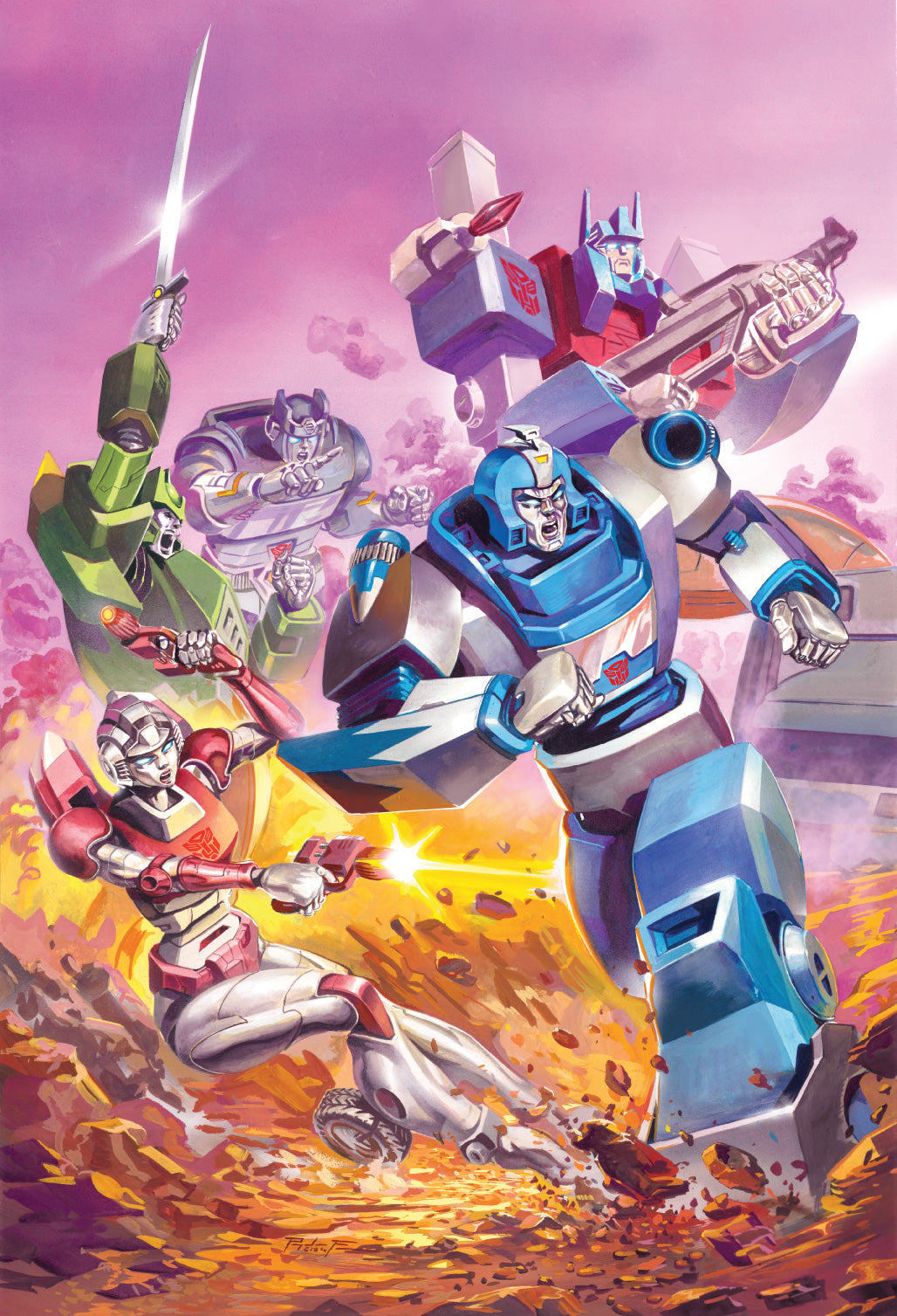 [Signed by Pasquale Ferrara] TRANSFORMERS THE MOVE 40TH ANNIVERSARY EDITION #1, #2 & #3 PASQUALE FERRARA CONVENTION EXCLUSIVE VIRGIN VAR (01/27/2027)