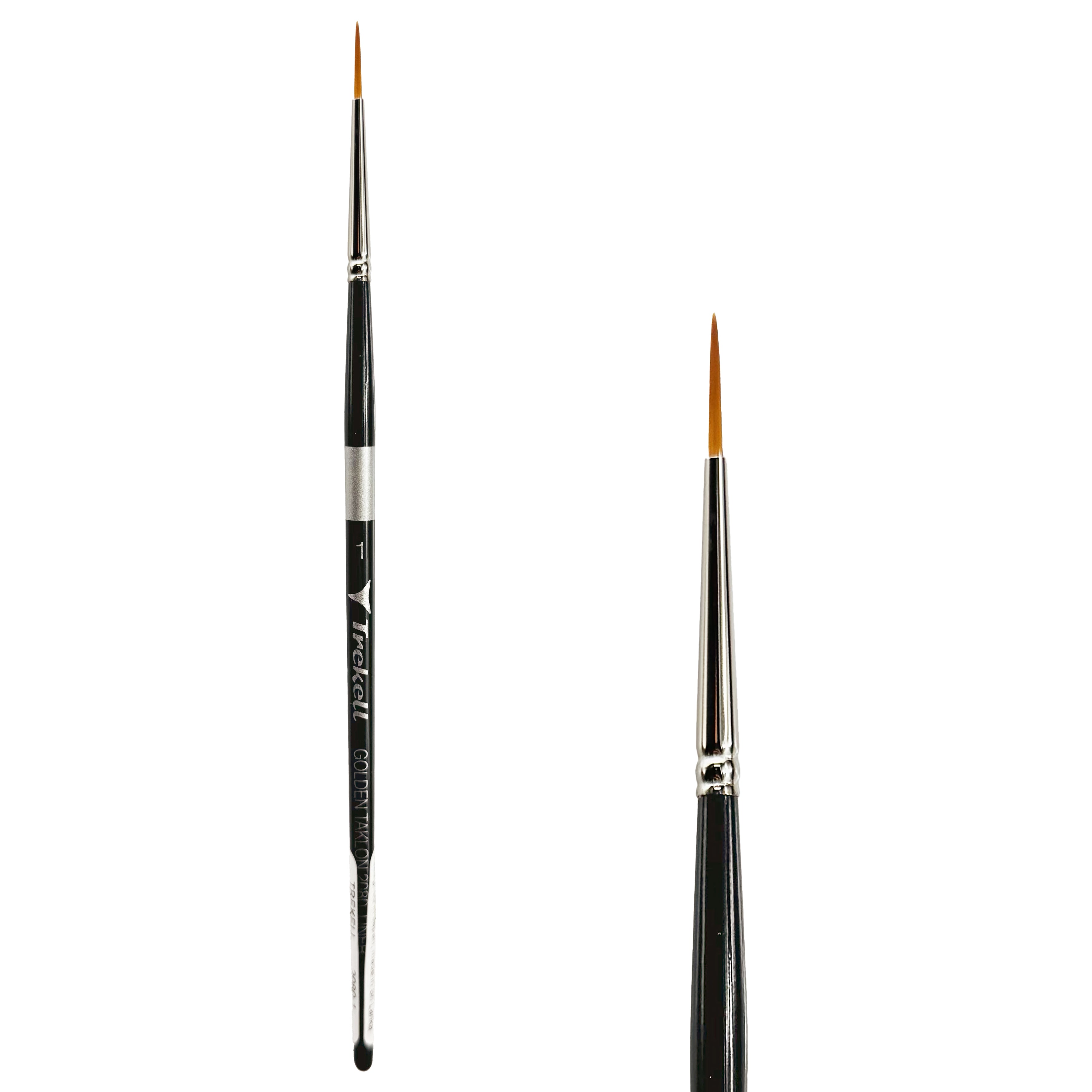 Trekell Golden Taklon Short Handle Artist Brush -  Size #1 Liner