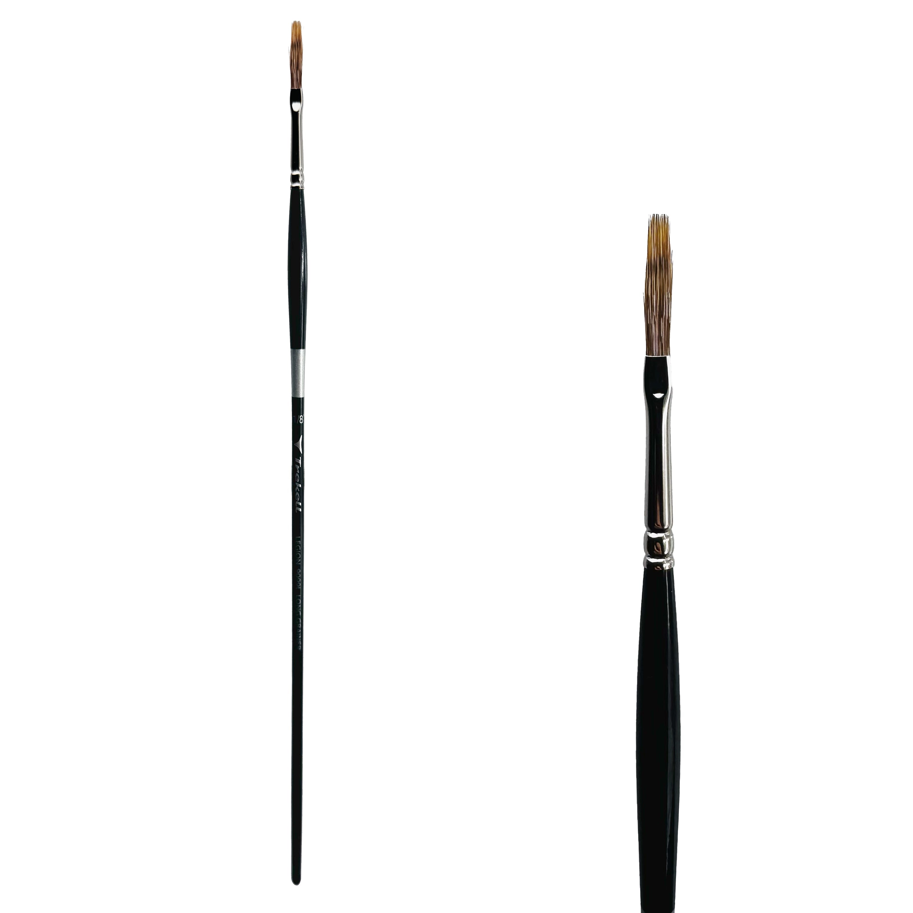 Trekell Legion Synthetic Mongoose Long Handle Artist Brush - Size 1/8" Long Grainer