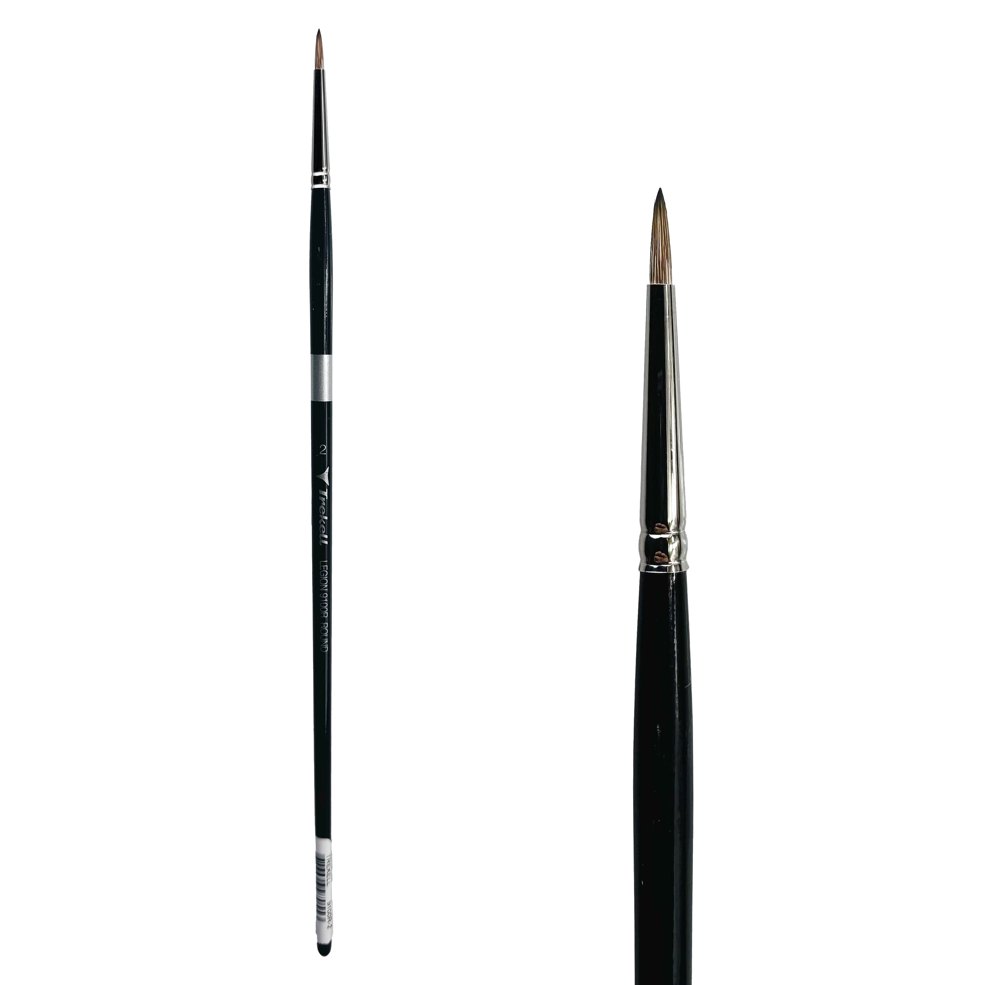 Trekell Legion Synthetic Mongoose Long Handle Artist Brush - Size #2 Round