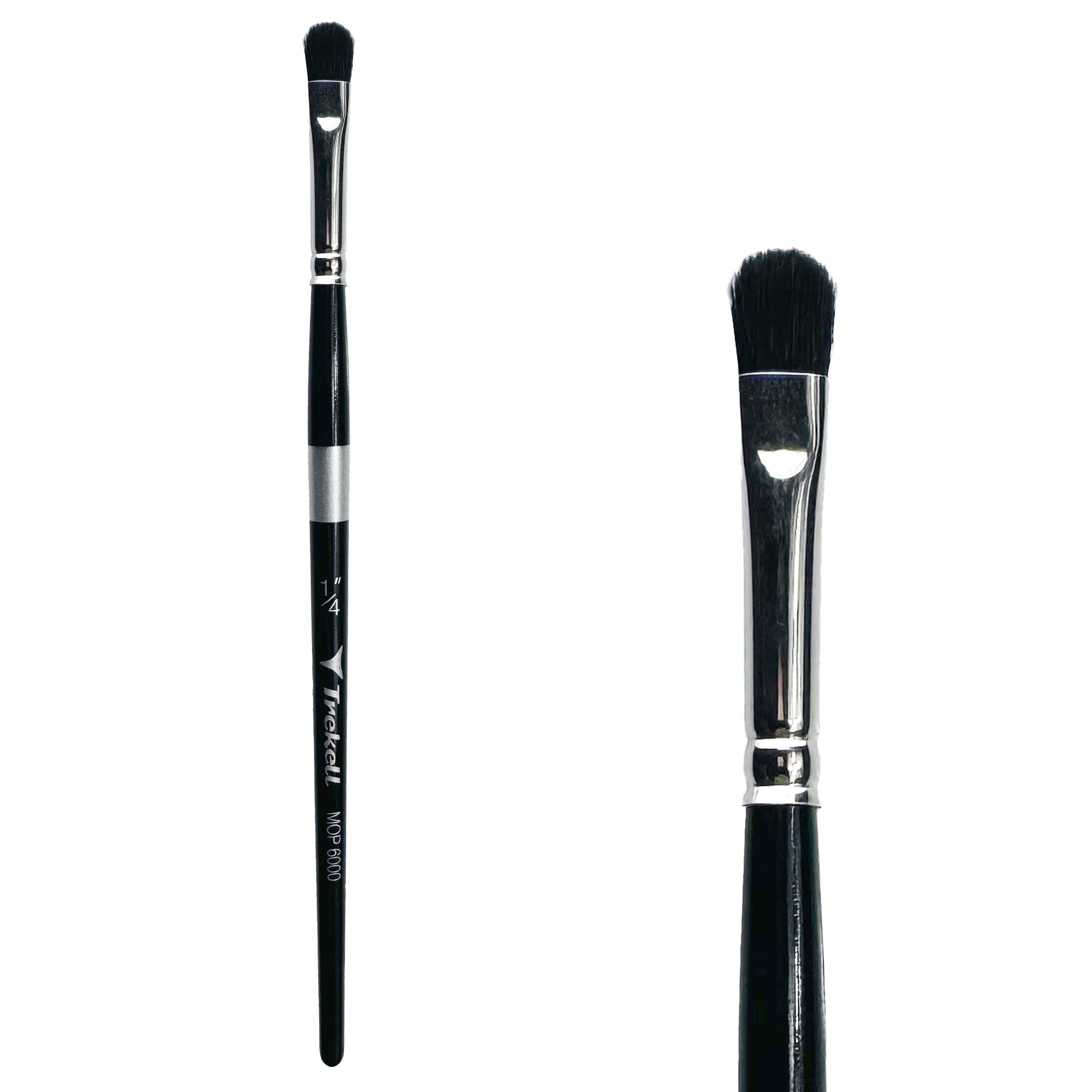 Trekell Mop Short Handle Artist Brush - Size 1/4" Oval Mop