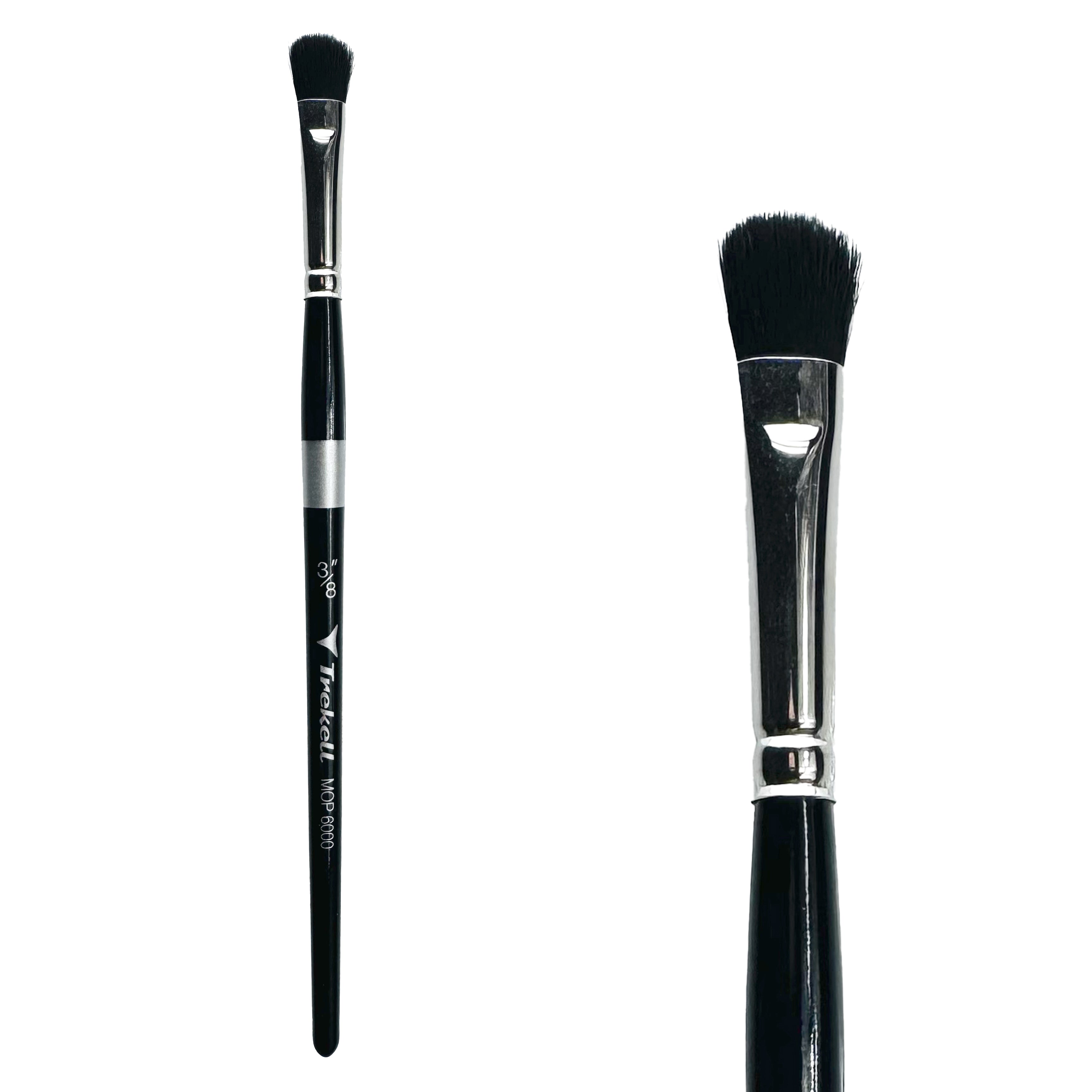 Trekell Mop Short Handle Artist Brush - Size 3/8" Oval Mop