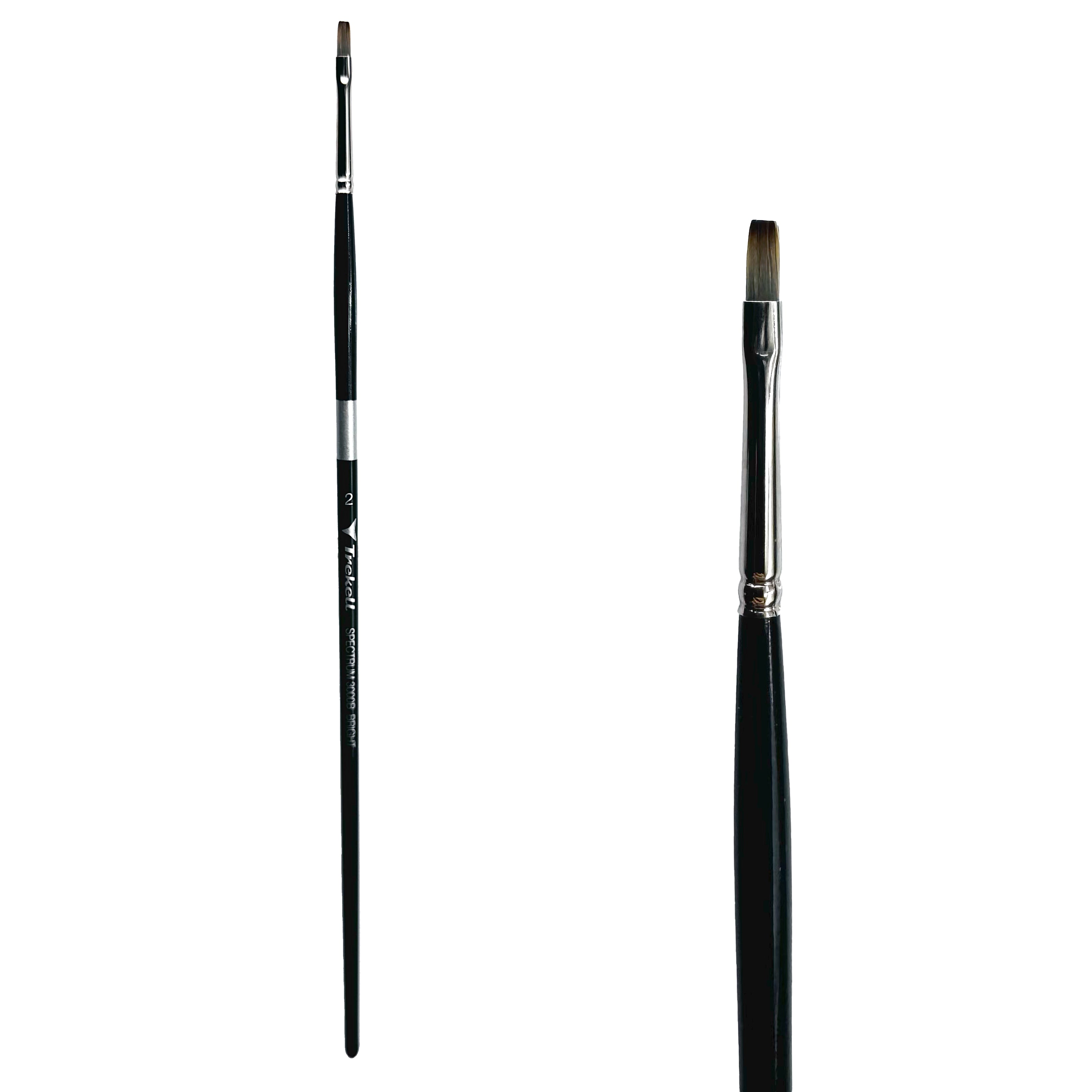 Trekell Spectrum Long Handle Artist Brush - Size #2 Bright