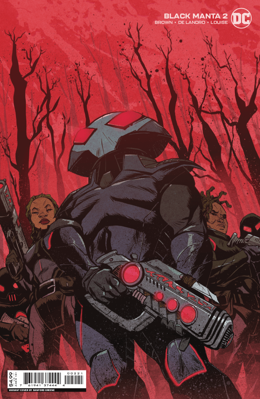 Black Manta #2 (Of 6) B Sanford Greene Card Stock Variant (10/19/2021) Dc