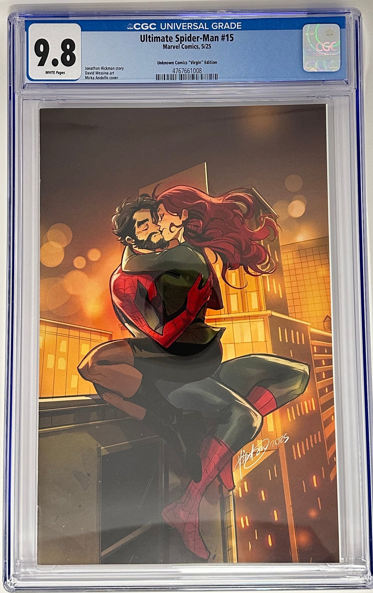 ULTIMATE SPIDER-MAN #15 CGC 9.8 BLUE LABEL MIRKA ANDOLFO EXCLUSIVE VIRGIN VAR [IN STOCK]