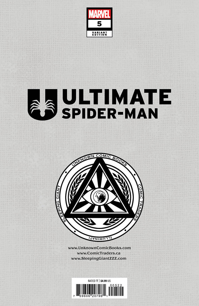 ULTIMATE SPIDER-MAN #5 UNKNOWN COMICS STEPHEN SEGOVIA EXCLUSIVE VAR (05/29/2024)