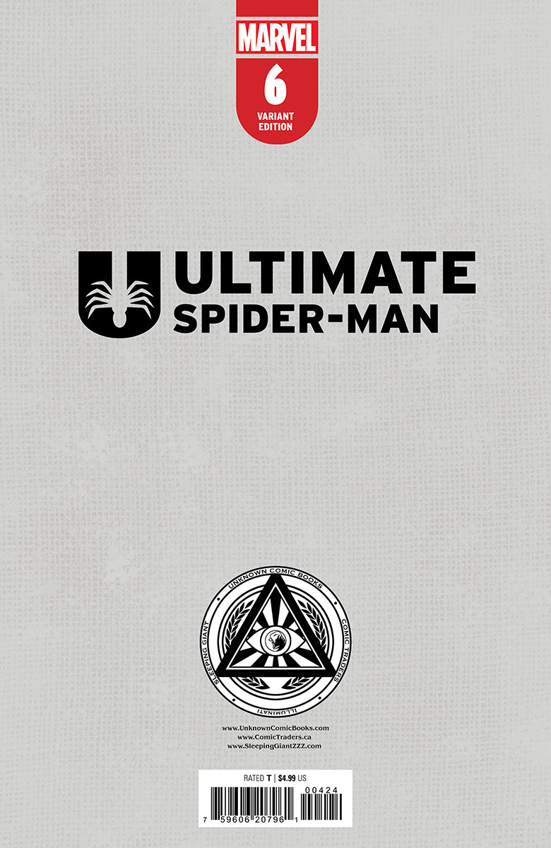 [2 Pack] Ultimate Spider-Man #6 Unknown Comics Stephen Segovia Exclusive Var (06/19/2024) (07/31/2024)