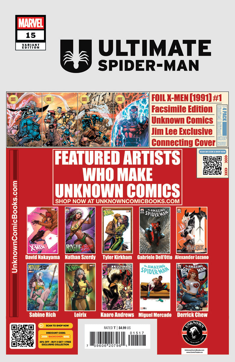 Ultimate Spider-man #15 Unknown Comic Mirka Andolfo Exclusive Virgin Var (03/26/2025)