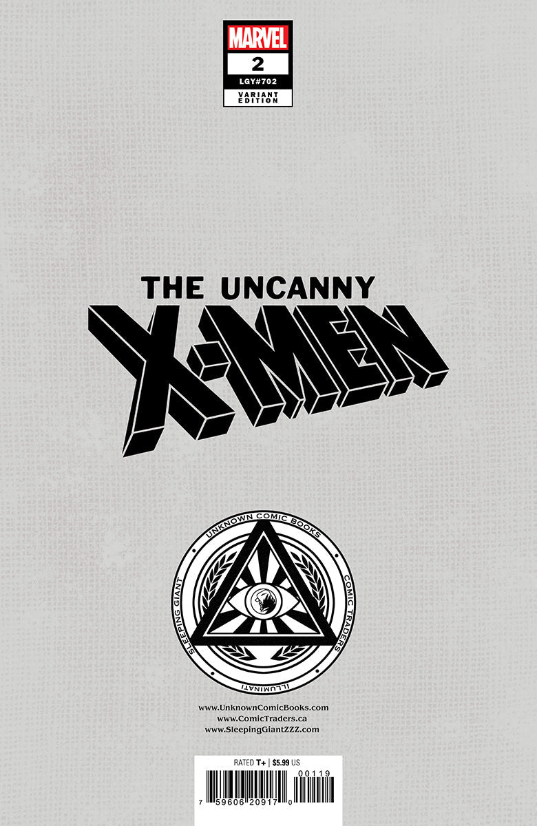 [SIGNED W/ COA] UNCANNY X-MEN #2 UNKNOWN COMICS EXCLUSIVE NATHAN SZERDY VIRGIN VAR [IN STOCK]