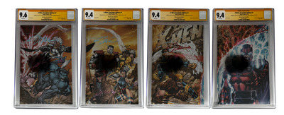[TRIPLE SIGNED CGC YELLOW LABEL 4 PACK FOIL] X-Men 1991 #1 Facsimile Jim Lee | Claremont |  Williams Cover Var [Set #3]