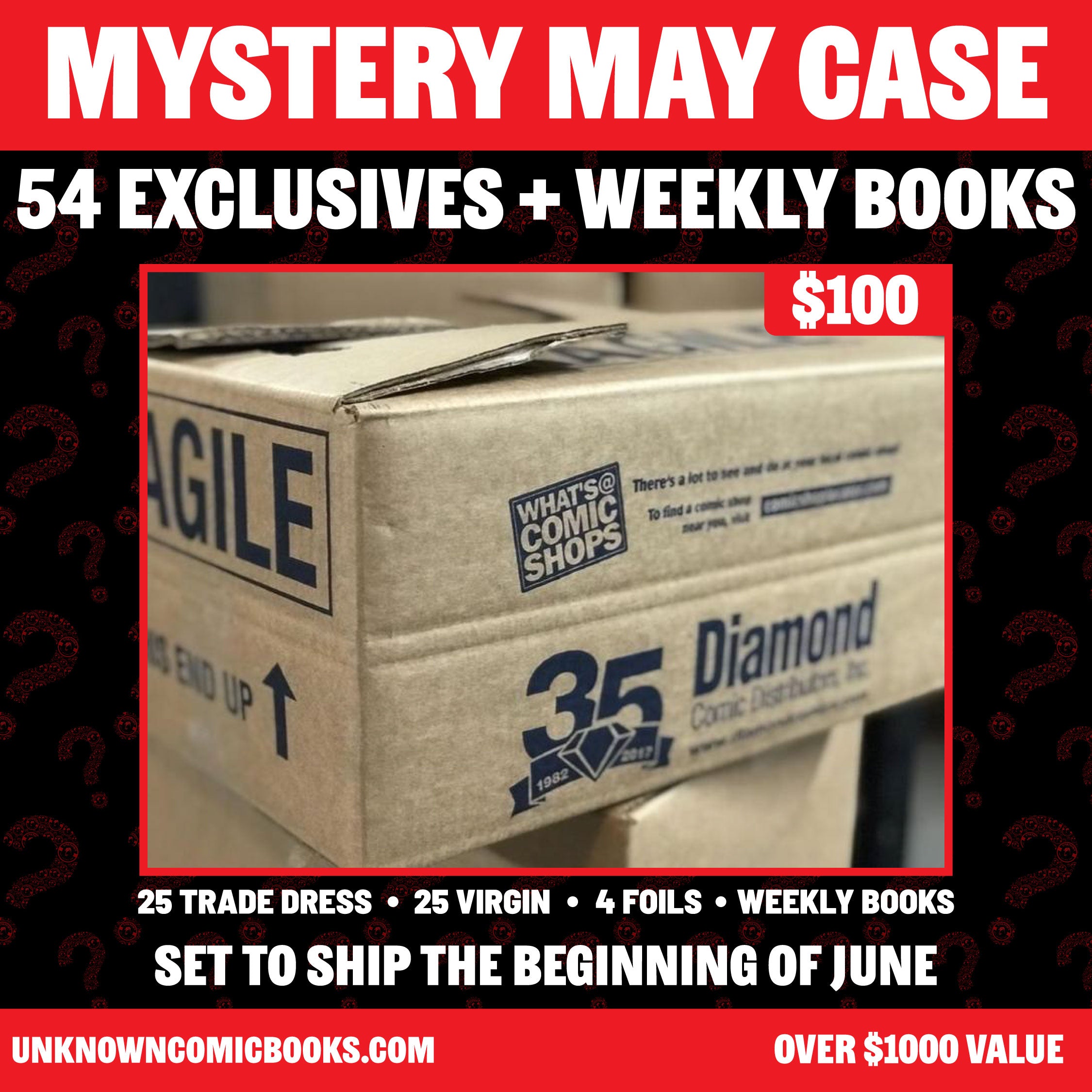 MYSTERY+ MIXED CASE OF EXCLUSIVES [54] | WEEKLY COMIC BOOKS ESTIMATED120+ COMICS [07/30/2025]