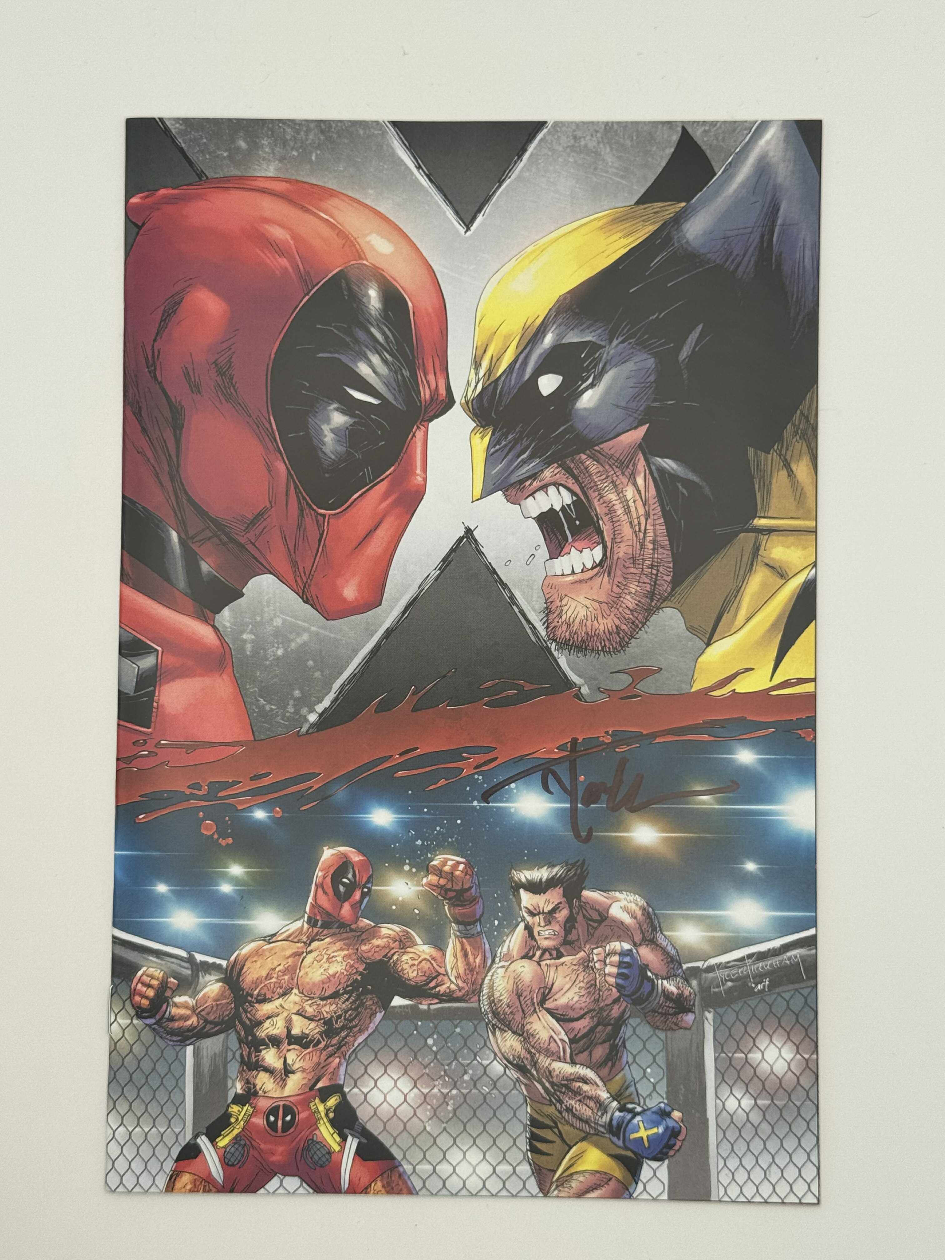 [SIGNED W/ COA] DEADPOOL & WOLVERINE: WWIII #3 UNKNOWN COMICS TYLER KIRKHAM VIRGIN VAR [IN STOCK]