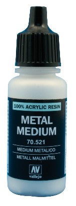 Vallejo 521 18ml Bottle Metallic Medium (6/Bx) (New Bottle)