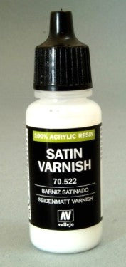 Vallejo 522 18ml Bottle Satin Varnish (6/Bx)