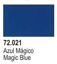 Vallejo 72021 18ml Bottle Magic Blue Game Color (6/Bx)