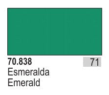Vallejo 838 17ml Bottle Emerald Green Model Color (6/Bx)