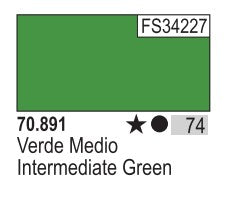 Vallejo 891 17ml Bottle Intermediate Green Model Color (6/Bx)