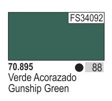 Vallejo 895 17ml Bottle Gunship Green Model Color (6/Bx)
