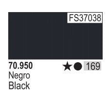 Vallejo 950 17ml Bottle Black Model Color (6/Bx)