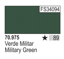 Vallejo 975 17ml Bottle Military Green Model Color (6/Bx)