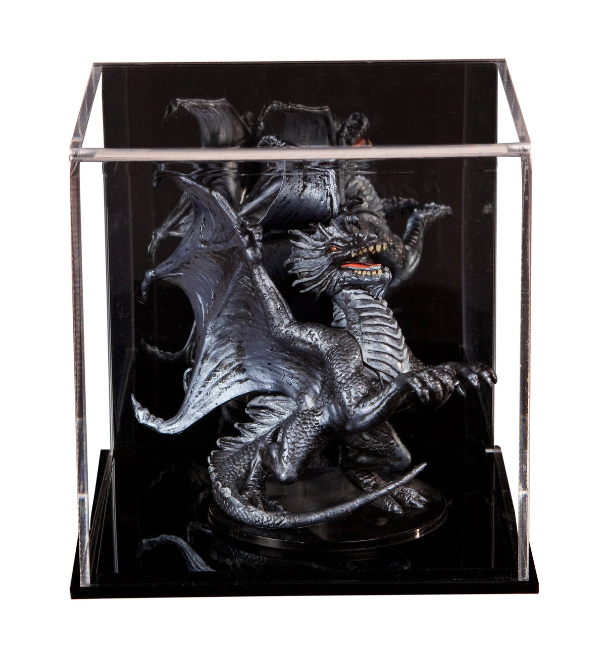 Versatile Acrylic Display Cases with Double Sheet Base with Mirror Case