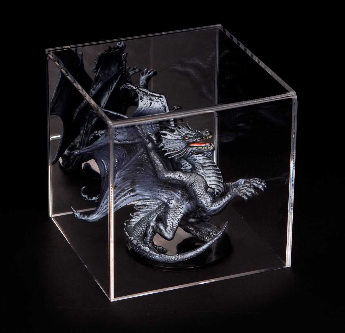 Versatile Acrylic Display Cases with Double Sheet Base with Mirror Case