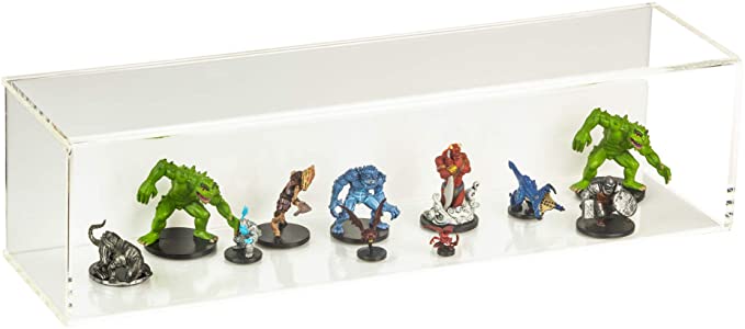 Versatile Acrylic Display Case with Slide Back and Size Options
