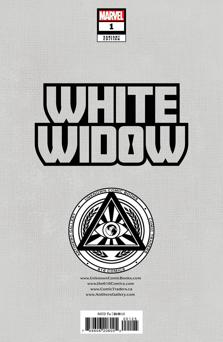 WHITE WIDOW #1 UNKNOWN COMICS MIGUEL MERCADO EXCLUSIVE VIRGIN VAR (11/01/2023) (12/27/2023)